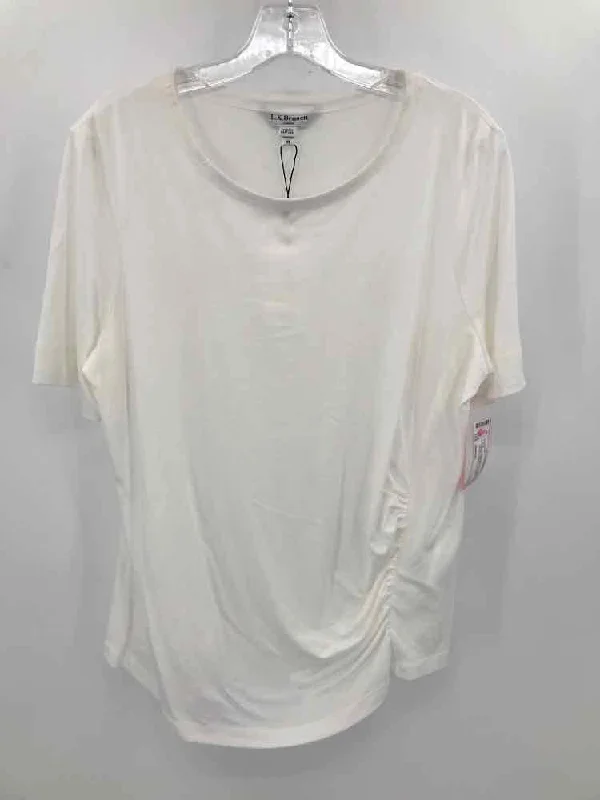 Pre-Owned L.K. Bennett Ivory Size Medium T-shirt-- Print Jacquard Patchwork