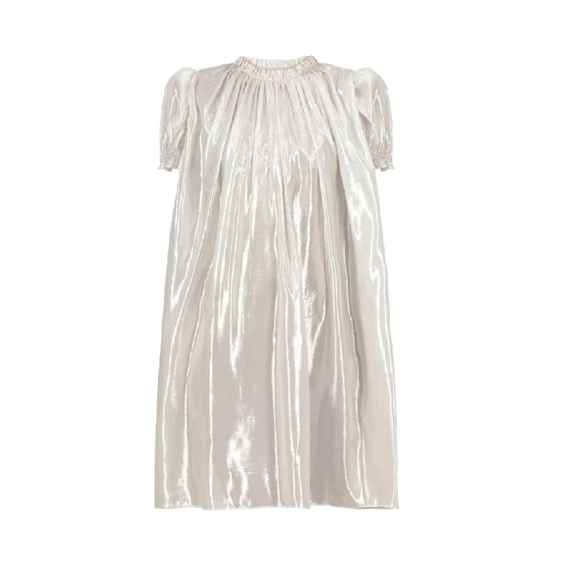 Pearl Mini Dress | White Trendy A-Line Mini Dress