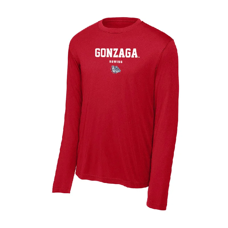 Gonzaga - NCAA Women's Rowing : Ines Marquez - Activewear Long Sleeve T-Shirt-- Zippered Buttoned Snapped Gonzaga - NCAA Women's Rowing : Ines Marquez - Activewear Long Sleeve T-Shirt-- Zippered Buttoned Snapped