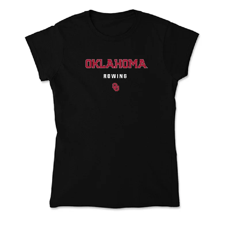 Oklahoma - NCAA Women's Rowing : Kennedy Stewart - Soft Style Women’s T-Shirt-- Machine Wash Dry Clean Hand Wash Oklahoma - NCAA Women's Rowing : Kennedy Stewart - Soft Style Women’s T-Shirt-- Machine Wash Dry Clean Hand Wash