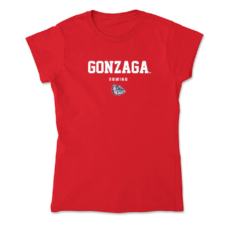Gonzaga - NCAA Women's Rowing : Ines Marquez - Soft Style Women’s T-Shirt-- Iron Safe Non-Iron Wrinkle Free Gonzaga - NCAA Women's Rowing : Ines Marquez - Soft Style Women’s T-Shirt-- Iron Safe Non-Iron Wrinkle Free