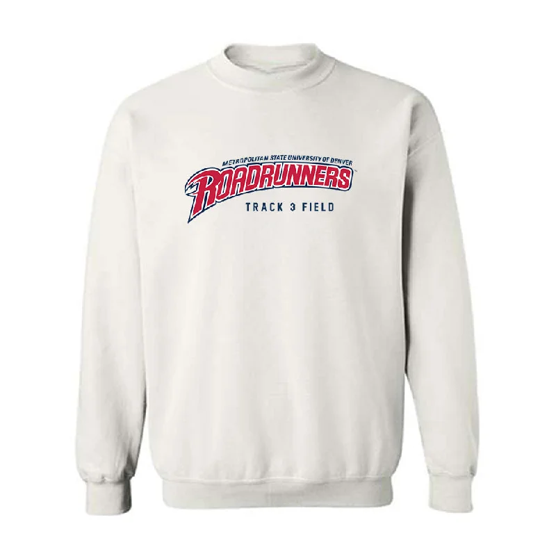 MSU Denver - NCAA Women's Track & Field : Sidnei Cumings - Crewneck Sweatshirt Hoodie with Stripes Bold Sporty MSU Denver - NCAA Women's Track & Field : Sidnei Cumings - Crewneck Sweatshirt Hoodie with Stripes Bold Sporty