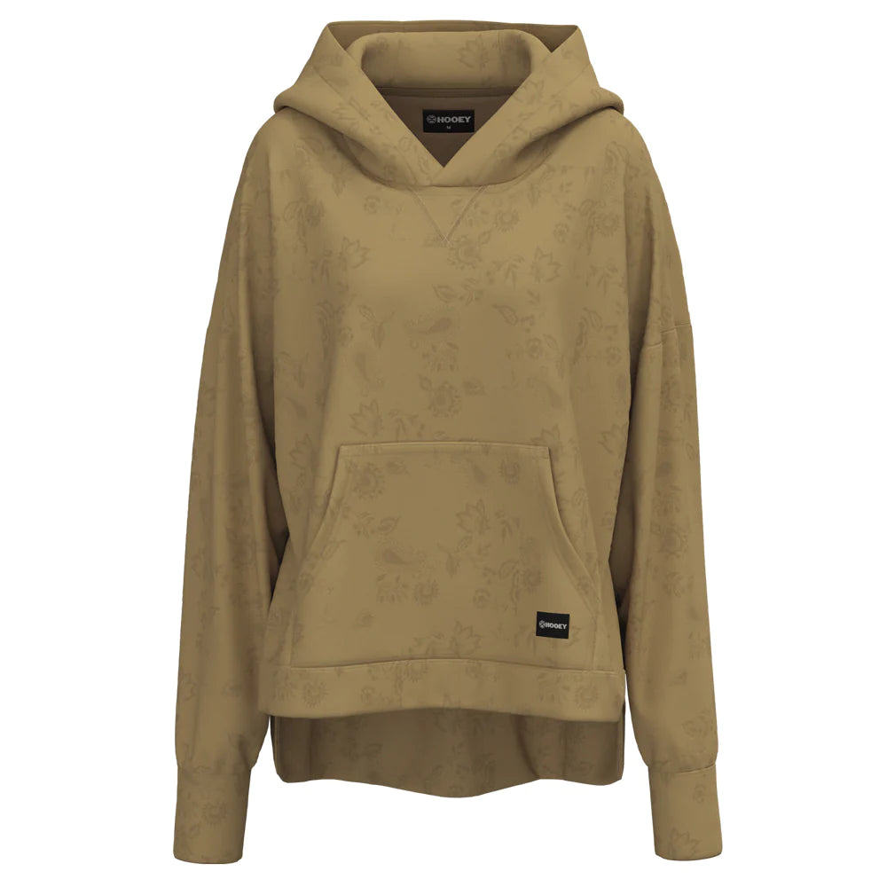 Roomy tan hoodie Hoodie with Drop Shoulder Relaxed Streetwear