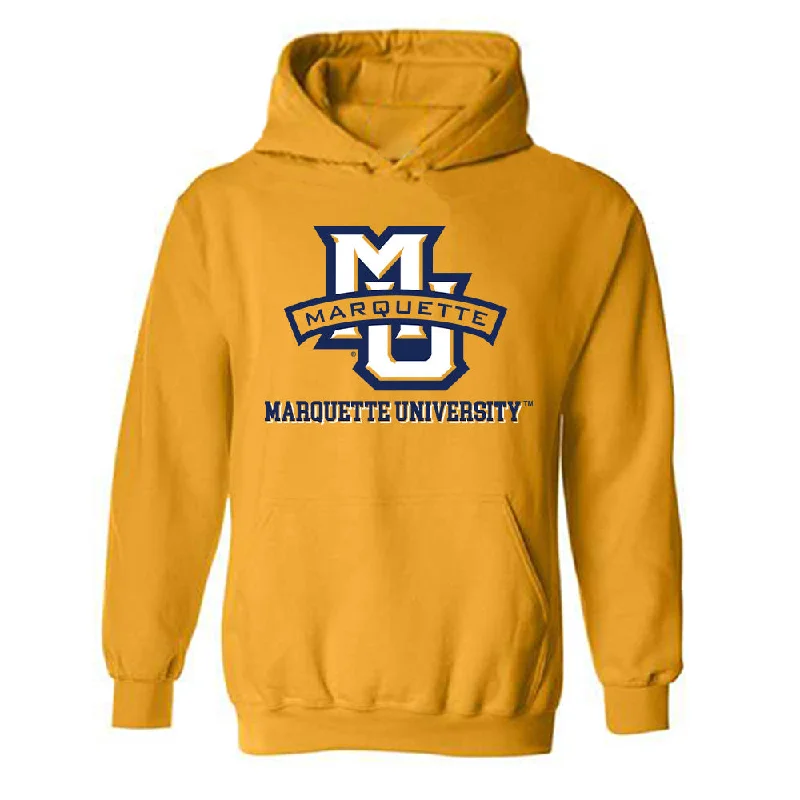 Marquette - NCAA Women's Track & Field : Kaitlyn Huebner - Generic Shersey Hooded Sweatshirt Hoodie Crop Top Short Trendy Marquette - NCAA Women's Track & Field : Kaitlyn Huebner - Generic Shersey Hooded Sweatshirt Hoodie Crop Top Short Trendy