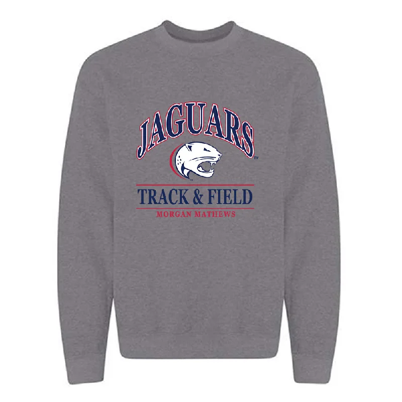 South Alabama - NCAA Women's Track & Field : Morgan Mathews - Classic Fashion Shersey Crewneck Sweatshirt Hoodie with Elastic Waist Stretchable Comfortable South Alabama - NCAA Women's Track & Field : Morgan Mathews - Classic Fashion Shersey Crewneck Sweatshirt Hoodie with Elastic Waist Stretchable Comfortable