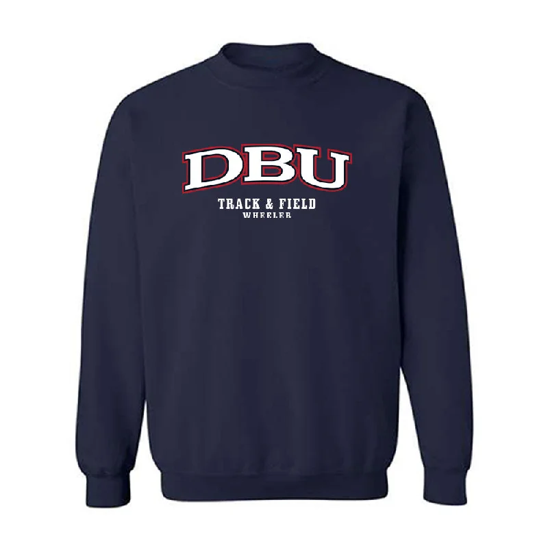 Dallas Baptist - NCAA Women's Track & Field : Cierra Wheeler - Classic Shersey Crewneck Sweatshirt Hoodie with Elastic Cuffs Stretchable Comfortable