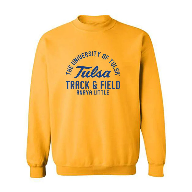 Tulsa - NCAA Women's Track & Field : Anaya Little - Classic Fashion Shersey Crewneck Sweatshirt Hoodie with High-Low Hem Asymmetrical Trendy Tulsa - NCAA Women's Track & Field : Anaya Little - Classic Fashion Shersey Crewneck Sweatshirt Hoodie with High-Low Hem Asymmetrical Trendy