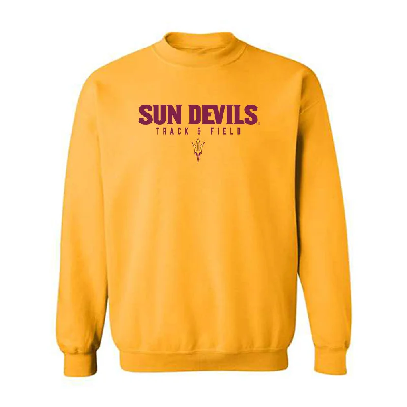 Arizona State - NCAA Women's Track & Field : Lauren Brown - Classic Shersey Crewneck Sweatshirt Hoodie with High-Low Hem Asymmetrical Trendy Arizona State - NCAA Women's Track & Field : Lauren Brown - Classic Shersey Crewneck Sweatshirt Hoodie with High-Low Hem Asymmetrical Trendy