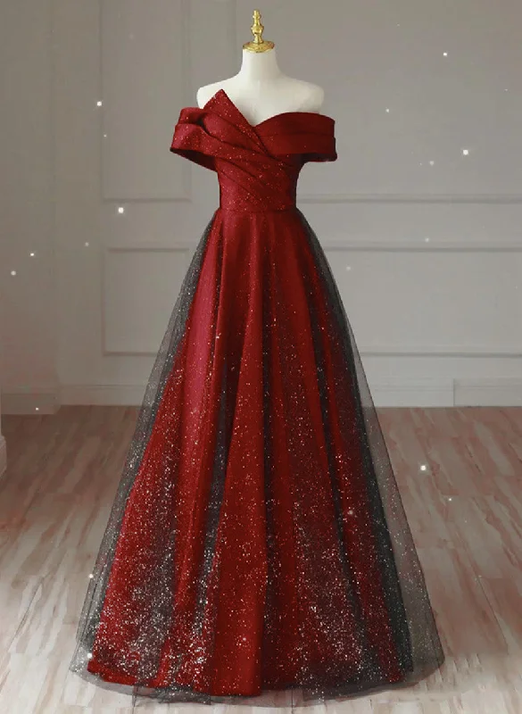 A-line Black and Red Satin Long Prom Dress, Sweetheart Satin Party Dress Formal Dress Tunics Fashionable trendy A-line Black and Red Satin Long Prom Dress, Sweetheart Satin Party Dress Formal Dress Tunics Fashionable trendy
