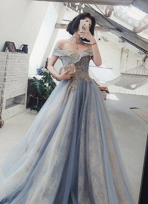 Off Shoulder Long Sweetheart Lace Applique Prom Dress Party Dress, Floor Length Evening Dresses Shift Classic Vintage Off Shoulder Long Sweetheart Lace Applique Prom Dress Party Dress, Floor Length Evening Dresses Shift Classic Vintage