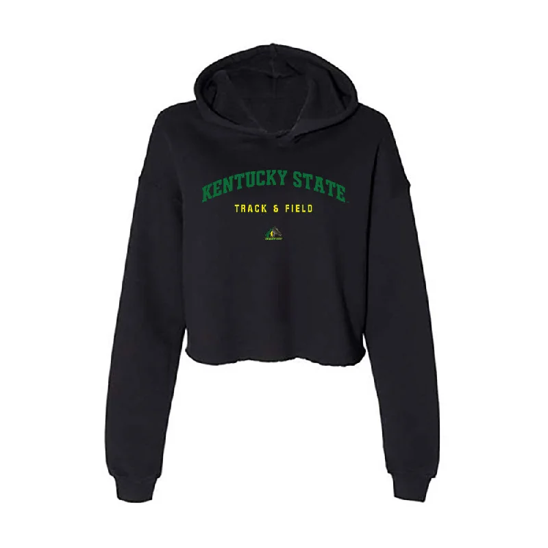 KYSU - NCAA Women's Track & Field : Zaria Robinson - Classic Shersey Women's Crop Fleece Hoodie Hoodie with Hem Lace Feminine Delicate KYSU - NCAA Women's Track & Field : Zaria Robinson - Classic Shersey Women's Crop Fleece Hoodie Hoodie with Hem Lace Feminine Delicate