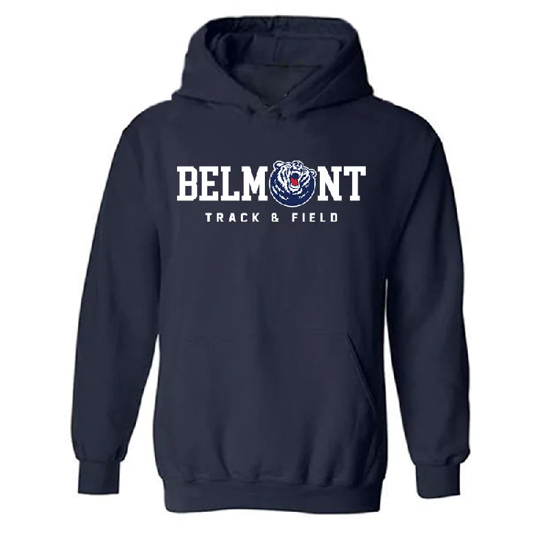 Belmont - NCAA Women's Track & Field : Kaitlyn Thorne - Classic Shersey Hooded Sweatshirt Hoodie with Half-Zip Sporty Casual Belmont - NCAA Women's Track & Field : Kaitlyn Thorne - Classic Shersey Hooded Sweatshirt Hoodie with Half-Zip Sporty Casual