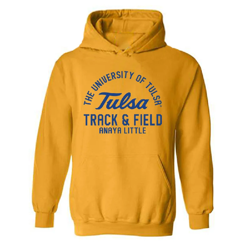 Tulsa - NCAA Women's Track & Field : Anaya Little - Classic Fashion Shersey Hooded Sweatshirt Hoodie with Side Slits Relaxed Casual Tulsa - NCAA Women's Track & Field : Anaya Little - Classic Fashion Shersey Hooded Sweatshirt Hoodie with Side Slits Relaxed Casual