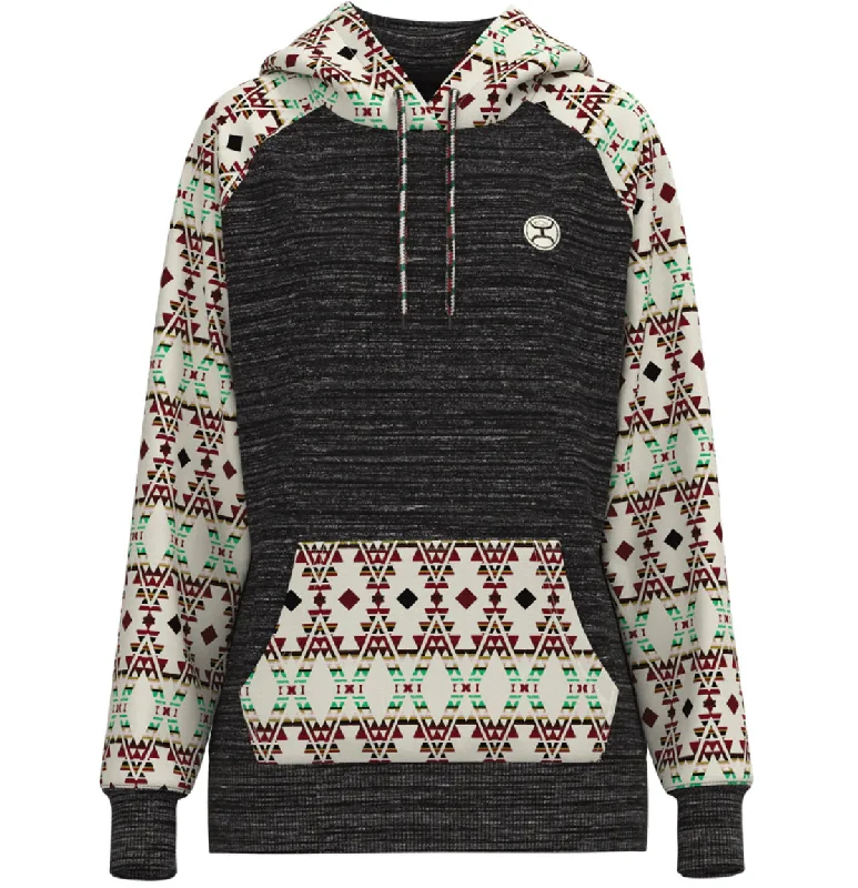 Summit charcoal/aztec hoodie Hoodie with Slim Fit Tailored Modern