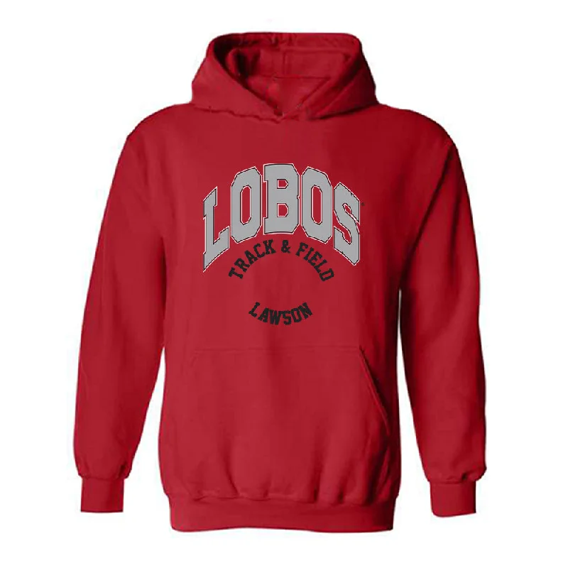 New Mexico - NCAA Women's Track & Field : Laylah Lawson - Classic Fashion Shersey Hooded Sweatshirt Hoodie with Drawcord Adjustable Secure