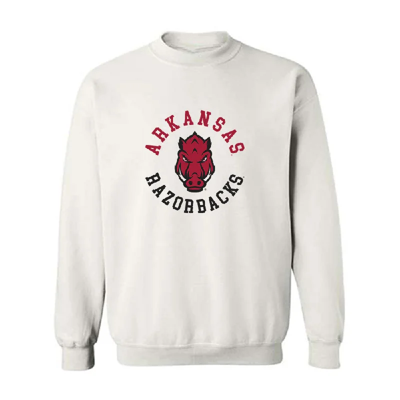 Arkansas - NCAA Women's Track & Field : Ariane Linton - Generic Shersey Crewneck Sweatshirt Hoodie with Distressed Vintage Worn Arkansas - NCAA Women's Track & Field : Ariane Linton - Generic Shersey Crewneck Sweatshirt Hoodie with Distressed Vintage Worn