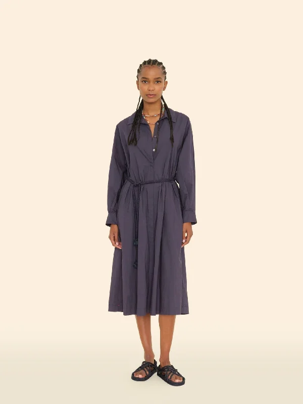 Dress X4avc010 Katia Dress Cinder-Blue Tunics Hiking breathable