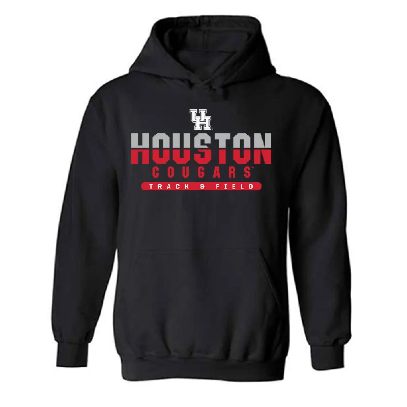 Houston - NCAA Women's Track & Field : Sydney Freeman - Classic Shersey Hooded Sweatshirt Hoodie with Stripes Bold Sporty Houston - NCAA Women's Track & Field : Sydney Freeman - Classic Shersey Hooded Sweatshirt Hoodie with Stripes Bold Sporty