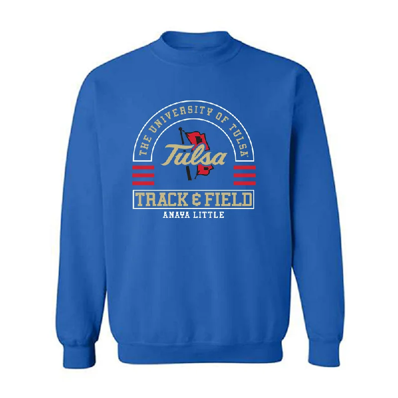 Tulsa - NCAA Women's Track & Field : Anaya Little - Classic Fashion Shersey Crewneck Sweatshirt Hoodie with Hem Detail Decorative Unique Tulsa - NCAA Women's Track & Field : Anaya Little - Classic Fashion Shersey Crewneck Sweatshirt Hoodie with Hem Detail Decorative Unique