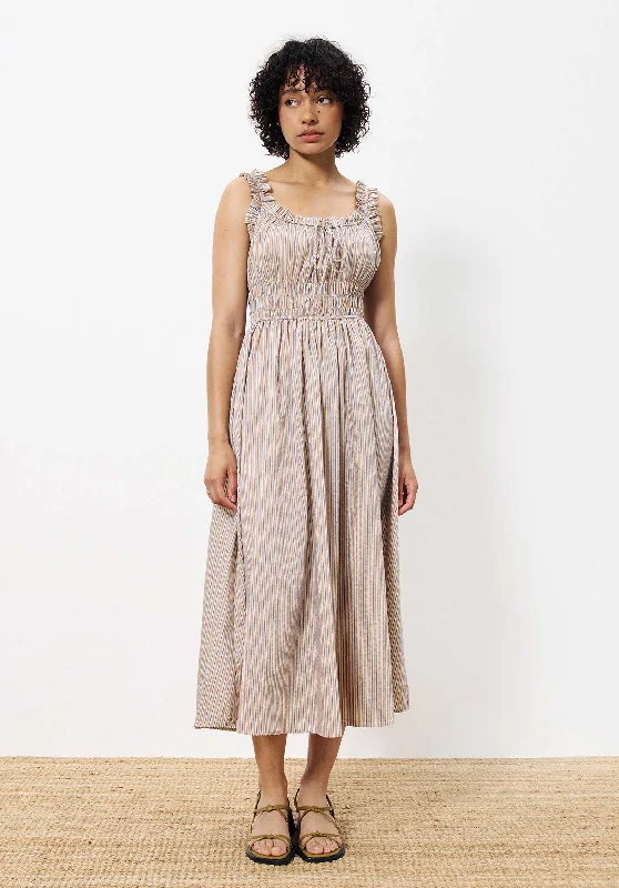 Dress Chc-25060 Louisane Beige Shift Classic Vintage
