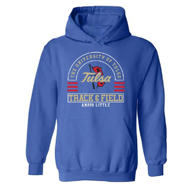 Tulsa - NCAA Women's Track & Field : Anaya Little - Classic Fashion Shersey Hooded Sweatshirt Hoodie with Drawstring Waist Adjustable Fitted Tulsa - NCAA Women's Track & Field : Anaya Little - Classic Fashion Shersey Hooded Sweatshirt Hoodie with Drawstring Waist Adjustable Fitted