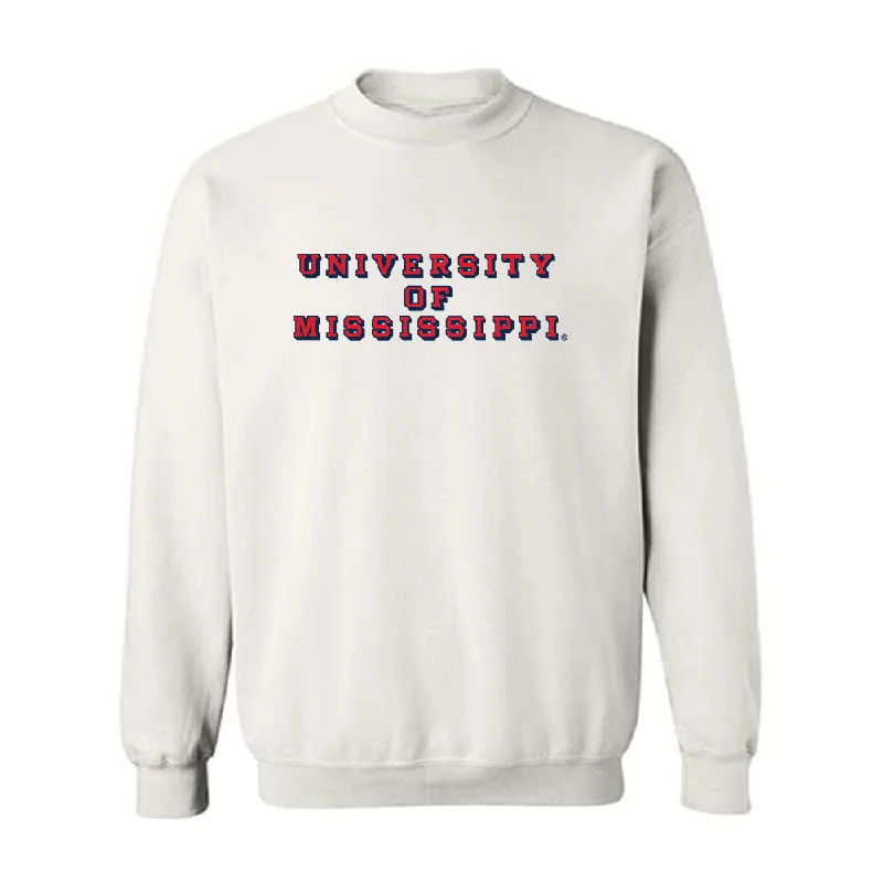 Ole Miss - NCAA Women's Track & Field : Akaomachukwu Odeluga - Crewneck Sweatshirt Hoodie with Hem Lace Feminine Delicate Ole Miss - NCAA Women's Track & Field : Akaomachukwu Odeluga - Crewneck Sweatshirt Hoodie with Hem Lace Feminine Delicate