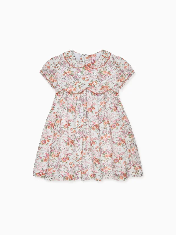 Pink Floral Romina Girl Dress Tunics Sophisticated sleek
