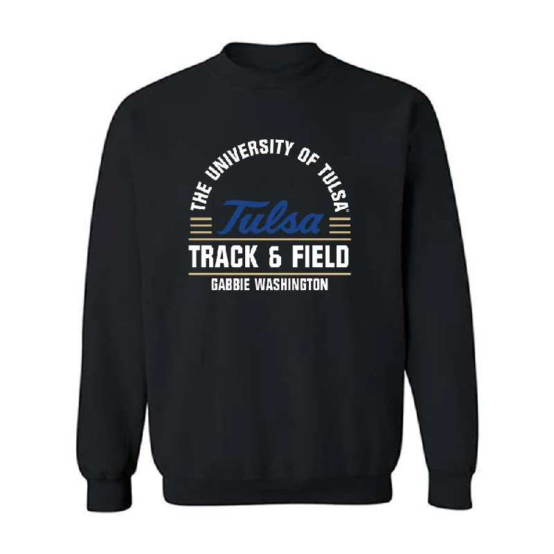 Tulsa - NCAA Women's Track & Field : Gabbie Washington - Classic Fashion Shersey Crewneck Sweatshirt Cotton Hoodie Fleece Lining Warmth Tulsa - NCAA Women's Track & Field : Gabbie Washington - Classic Fashion Shersey Crewneck Sweatshirt Cotton Hoodie Fleece Lining Warmth