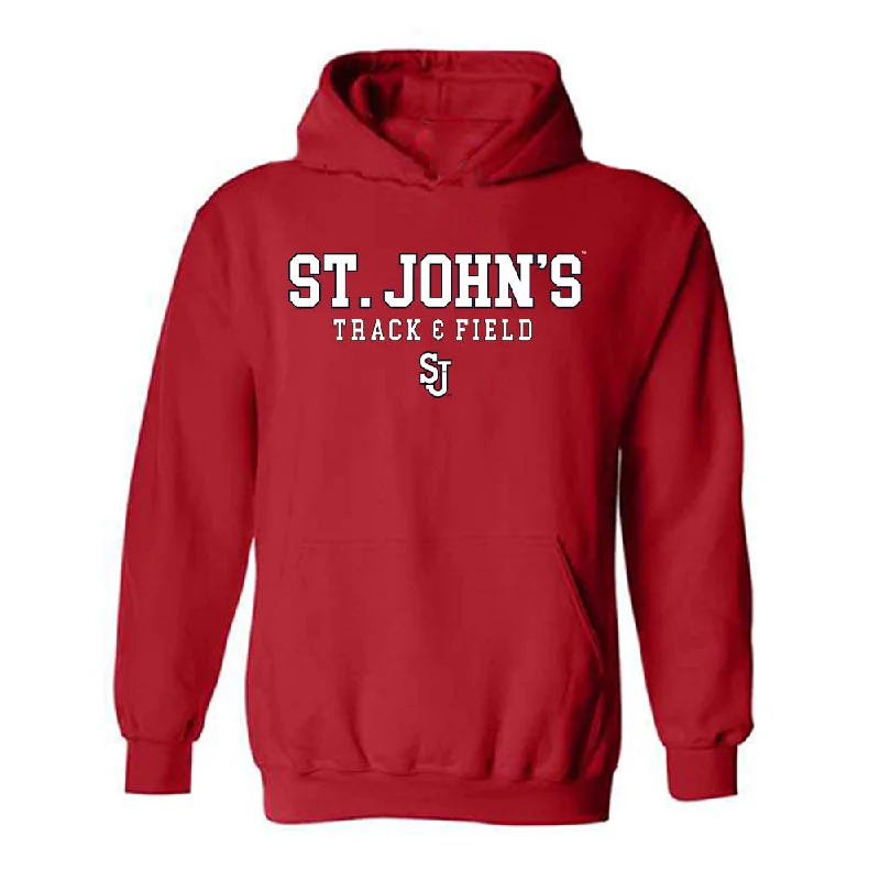 St. Johns - NCAA Women's Track & Field : Jade Dockery - Classic Shersey Hooded Sweatshirt Hoodie Sweatshirt Pullover St. Johns - NCAA Women's Track & Field : Jade Dockery - Classic Shersey Hooded Sweatshirt Hoodie Sweatshirt Pullover