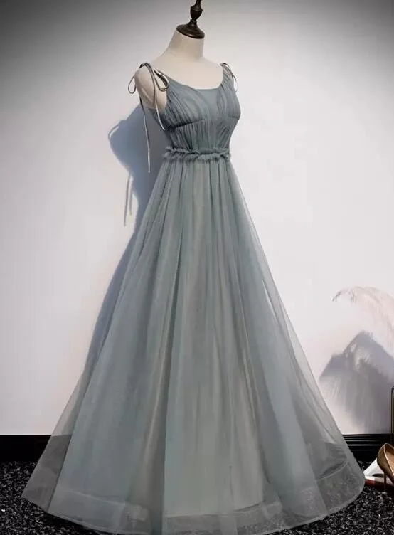Beautiful Tulle Straps Long Party Dress Floor Length , Tulle Bridesmaid Dresses Tunics Favorite customer Beautiful Tulle Straps Long Party Dress Floor Length , Tulle Bridesmaid Dresses Tunics Favorite customer