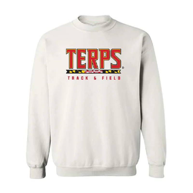 Maryland - NCAA Women's Track & Field : Victoria Teasley - Classic Shersey Crewneck Sweatshirt Hoodie with Camouflage Military Edgy Maryland - NCAA Women's Track & Field : Victoria Teasley - Classic Shersey Crewneck Sweatshirt Hoodie with Camouflage Military Edgy