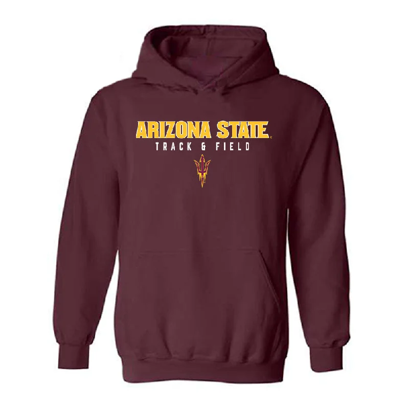 Arizona State - NCAA Women's Track & Field : Lauren Brown - Classic Shersey Hooded Sweatshirt Hoodie with Toggle Buttons Decorative Unique Arizona State - NCAA Women's Track & Field : Lauren Brown - Classic Shersey Hooded Sweatshirt Hoodie with Toggle Buttons Decorative Unique