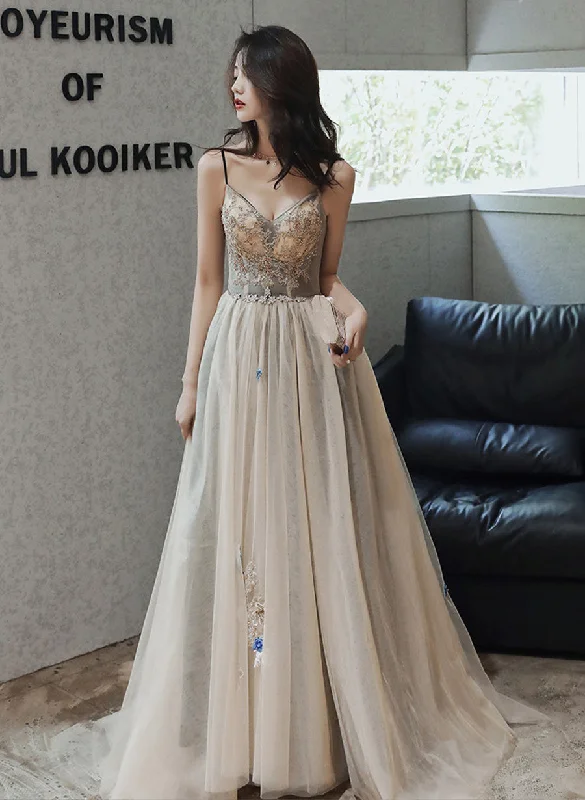 Champagne Sweetheart Beaded and Lace Long Party Dress, A-line Champagne Prom Dress Tunics Sale discount Champagne Sweetheart Beaded and Lace Long Party Dress, A-line Champagne Prom Dress Tunics Sale discount