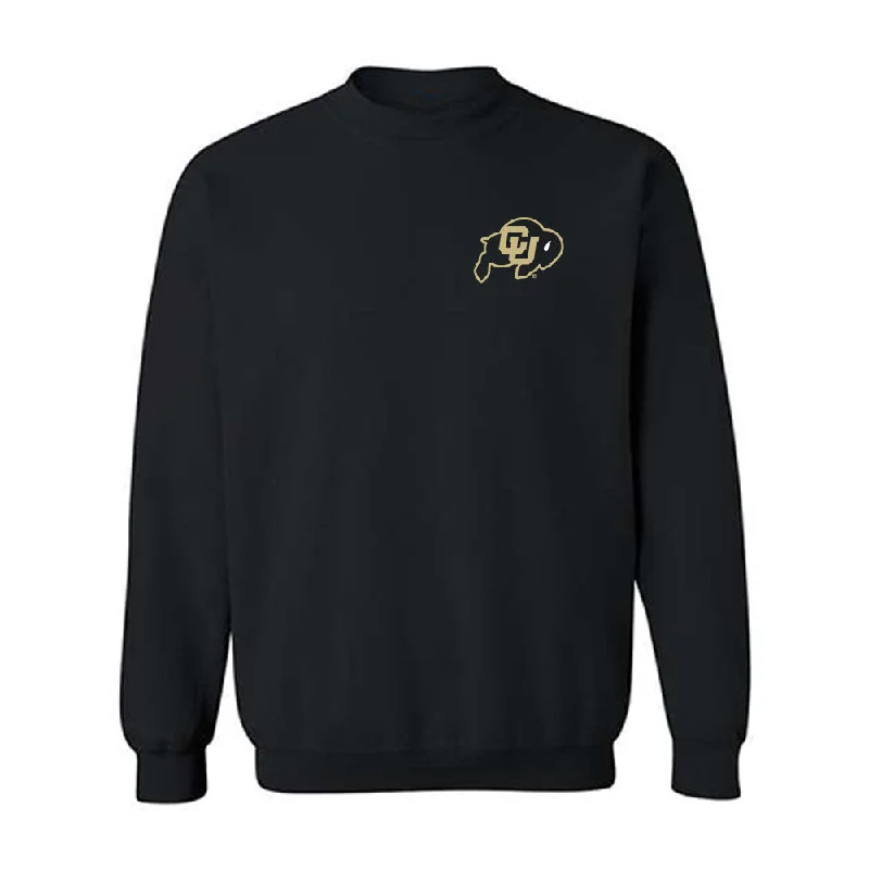 Colorado - NCAA Women's Track & Field : Olivia Sheridan - Crewneck Sweatshirt Hoodie with Button Placket Classic Preppy Colorado - NCAA Women's Track & Field : Olivia Sheridan - Crewneck Sweatshirt Hoodie with Button Placket Classic Preppy