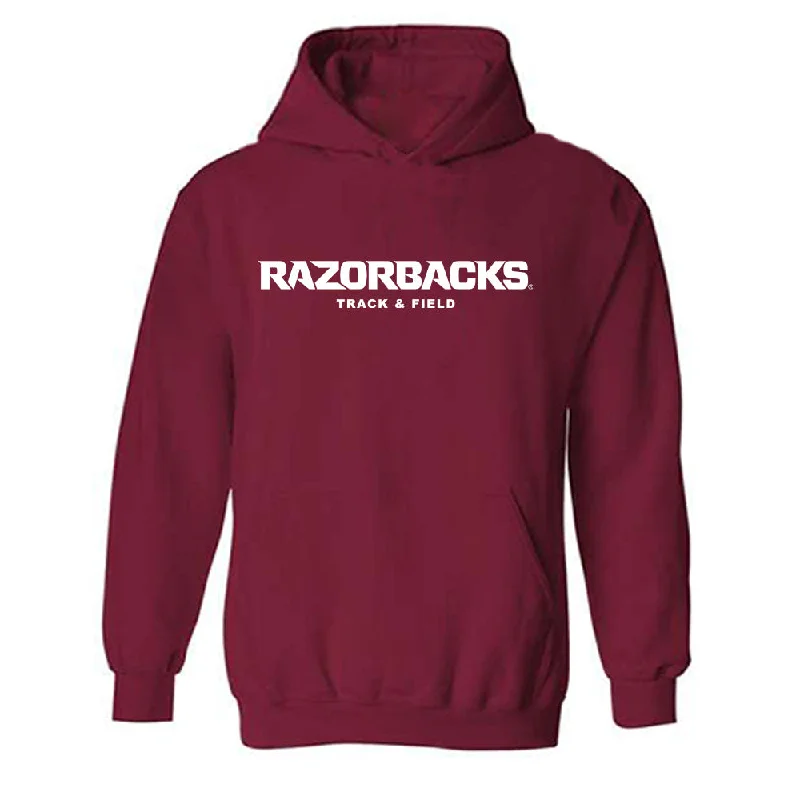 Arkansas - NCAA Women's Track & Field : Morgan Kirkland - Classic Shersey Hooded Sweatshirt Hoodie with Ribbed Hem Stretchable Secure Arkansas - NCAA Women's Track & Field : Morgan Kirkland - Classic Shersey Hooded Sweatshirt Hoodie with Ribbed Hem Stretchable Secure