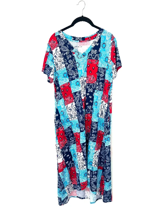Paisley Print Dress - Size 10-12 Tunics Running lightweight