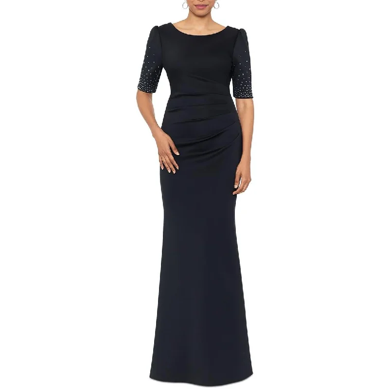 Petites Womens Embellished Polyester Evening Dress Tunics Canvas sturdy