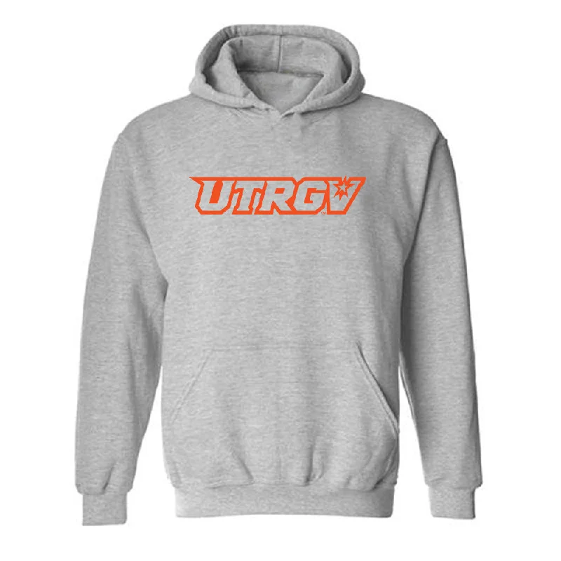 UTRGV - NCAA Women's Track & Field : Ashley Lingueno - Sports Shersey Hooded Sweatshirt Hoodie with Half-Zip Sporty Casual UTRGV - NCAA Women's Track & Field : Ashley Lingueno - Sports Shersey Hooded Sweatshirt Hoodie with Half-Zip Sporty Casual