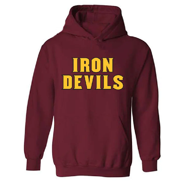 Arizona State - NCAA Women's Track & Field : Lauren Brown - Replica Shersey Hooded Sweatshirt Hoodie with Belted Waist Structured Tailored Arizona State - NCAA Women's Track & Field : Lauren Brown - Replica Shersey Hooded Sweatshirt Hoodie with Belted Waist Structured Tailored