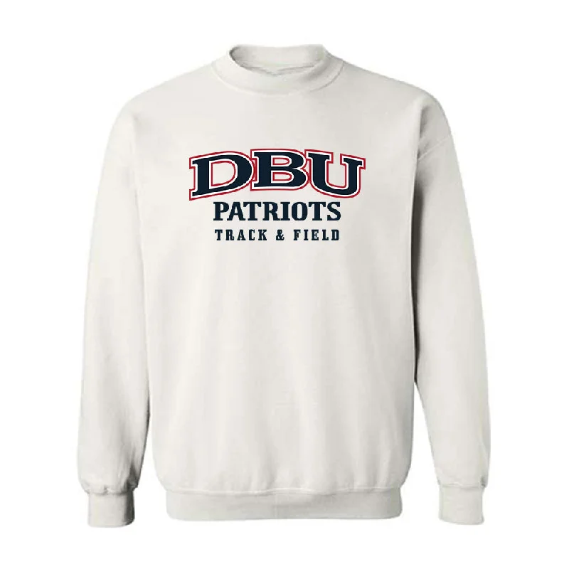 Dallas Baptist - NCAA Women's Track & Field : Cierra Wheeler - Crewneck Sweatshirt Hoodie with Cuffed Sleeves Snug Secure Dallas Baptist - NCAA Women's Track & Field : Cierra Wheeler - Crewneck Sweatshirt Hoodie with Cuffed Sleeves Snug Secure