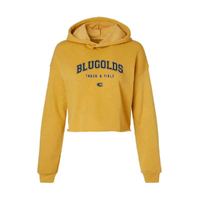 UW Eau Claire - NCAA Women's Track & Field : Brooklyn Lamers - Women's Crop Fleece Hoodie Hoodie with Neon Bright Vibrant UW Eau Claire - NCAA Women's Track & Field : Brooklyn Lamers - Women's Crop Fleece Hoodie Hoodie with Neon Bright Vibrant