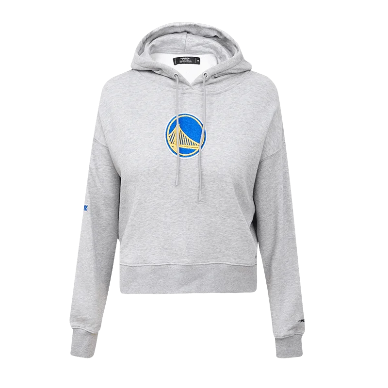 SUDADERA NBA GOLDEN STATE WARRIORS CLASSIC CROPPED PO HOODIE PARA MUJER Hoodie with Slit Hem Functional Movement SUDADERA NBA GOLDEN STATE WARRIORS CLASSIC CROPPED PO HOODIE PARA MUJER Hoodie with Slit Hem Functional Movement