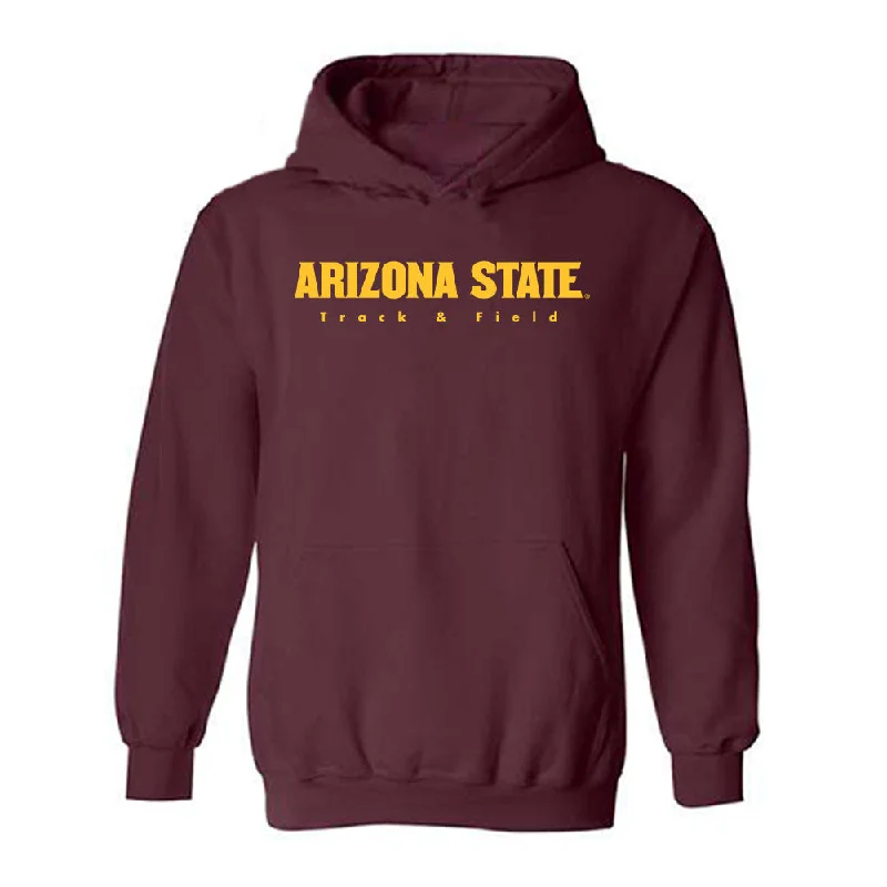 Arizona State - NCAA Women's Track & Field : Lauren Brown - Classic Shersey Hooded Sweatshirt Hoodie with Side Slits Relaxed Casual Arizona State - NCAA Women's Track & Field : Lauren Brown - Classic Shersey Hooded Sweatshirt Hoodie with Side Slits Relaxed Casual