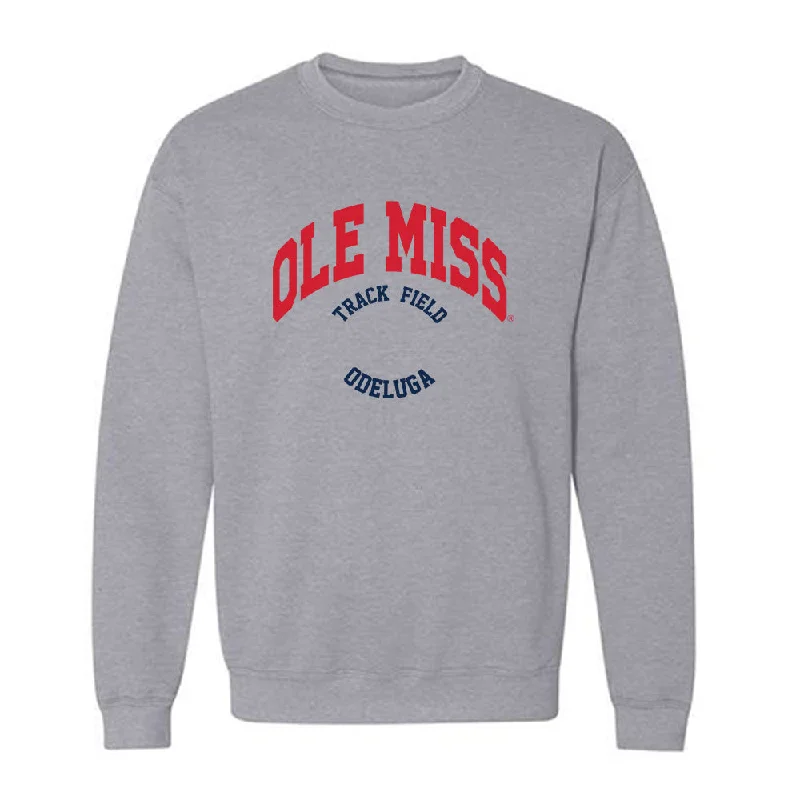 Ole Miss - NCAA Women's Track & Field : Akaomachukwu Odeluga - Classic Fashion Shersey Crewneck Sweatshirt Hoodie Dress Longline Feminine Ole Miss - NCAA Women's Track & Field : Akaomachukwu Odeluga - Classic Fashion Shersey Crewneck Sweatshirt Hoodie Dress Longline Feminine