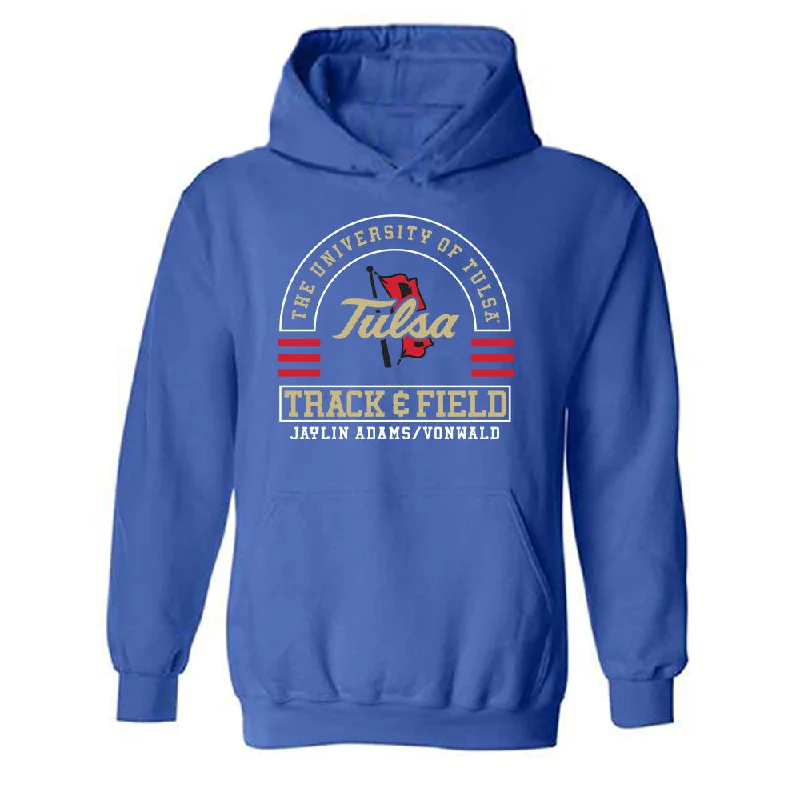 Tulsa - NCAA Women's Track & Field : Jaylin Adams/Vonwald - Classic Fashion Shersey Hooded Sweatshirt Hoodie with High Neck Warm Protective Tulsa - NCAA Women's Track & Field : Jaylin Adams/Vonwald - Classic Fashion Shersey Hooded Sweatshirt Hoodie with High Neck Warm Protective