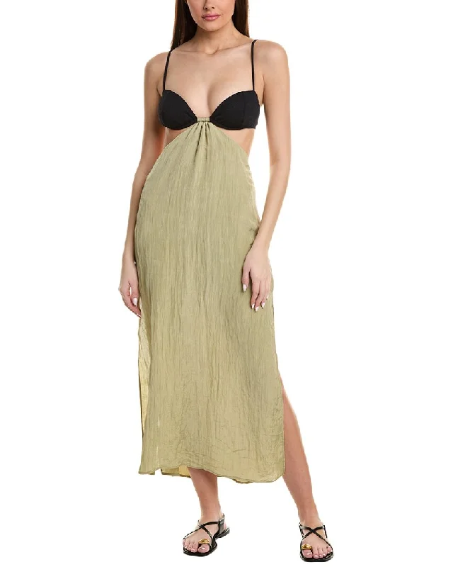 ViX Solid Iona Long Dress Tunics Evening elegant