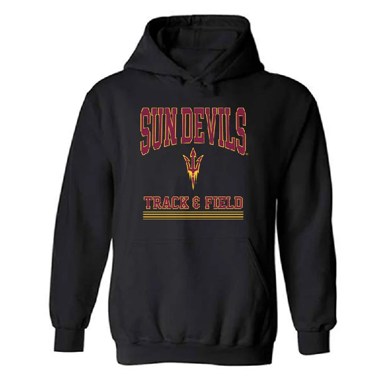 Arizona State - NCAA Women's Track & Field : Lauren Brown - Classic Fashion Shersey Hooded Sweatshirt Hoodie with Front Slit Layering Stylish Arizona State - NCAA Women's Track & Field : Lauren Brown - Classic Fashion Shersey Hooded Sweatshirt Hoodie with Front Slit Layering Stylish