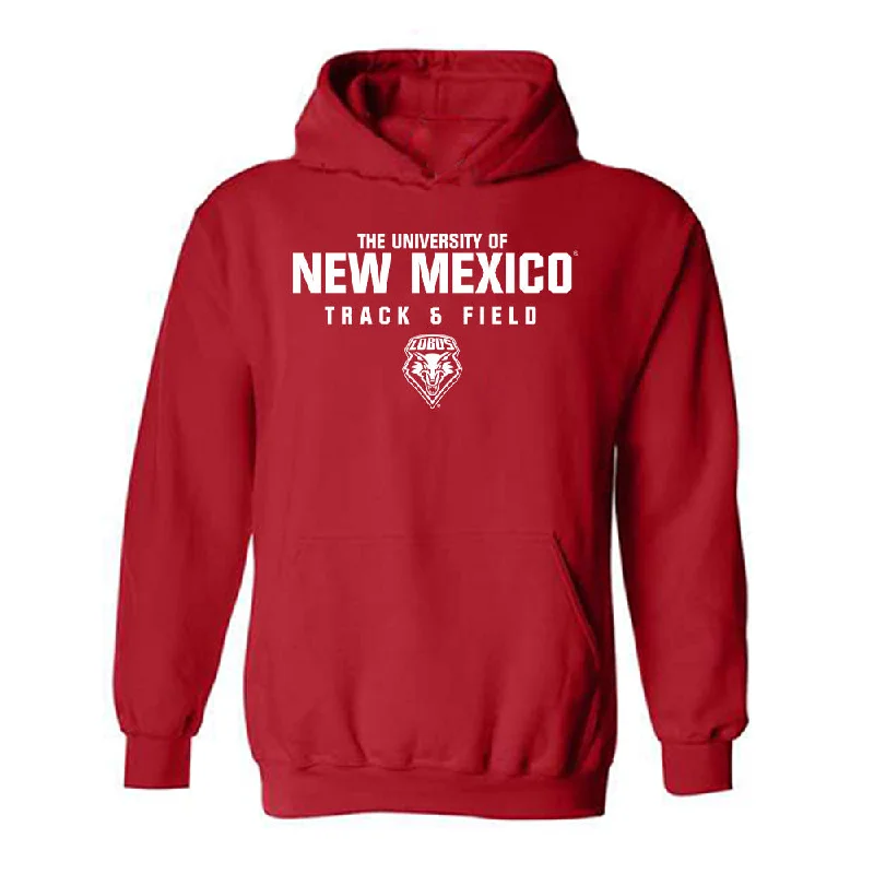 New Mexico - NCAA Women's Track & Field : Laylah Lawson - Classic Shersey Hooded Sweatshirt Hoodie with Logo Branding Identity