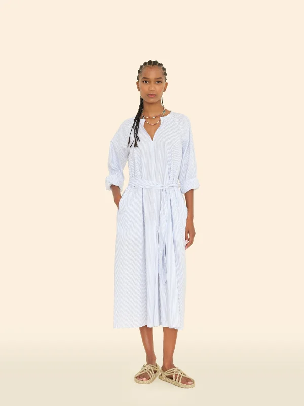 Dress X4ams001 Sylvie Dress Sky Tunics Velvet soft
