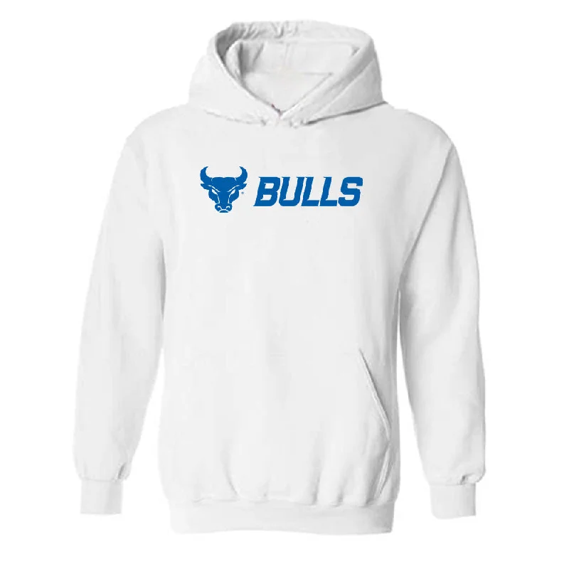 Buffalo - NCAA Women's Track & Field : Katie Edinger - Hooded Sweatshirt Hoodie with Monochrome Minimalist Simple Buffalo - NCAA Women's Track & Field : Katie Edinger - Hooded Sweatshirt Hoodie with Monochrome Minimalist Simple